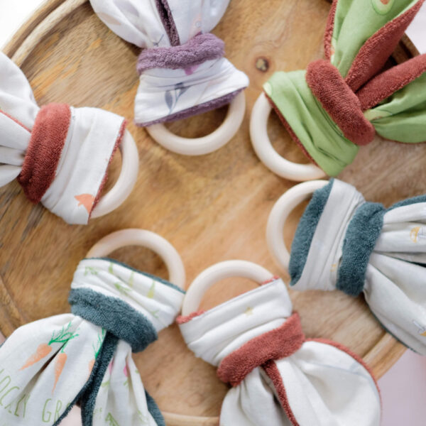 100% Organic Cotton Teethers