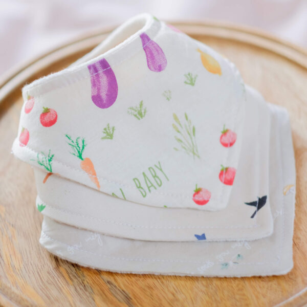 100% Organic Cotton Bibs, Handmade