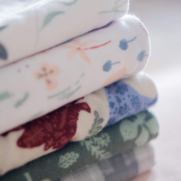 100% Organic Cotton Burp Cloths, handmade