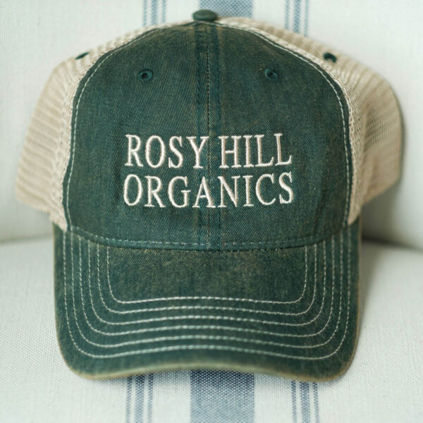 Rosy Hill Green Embroidered Hat