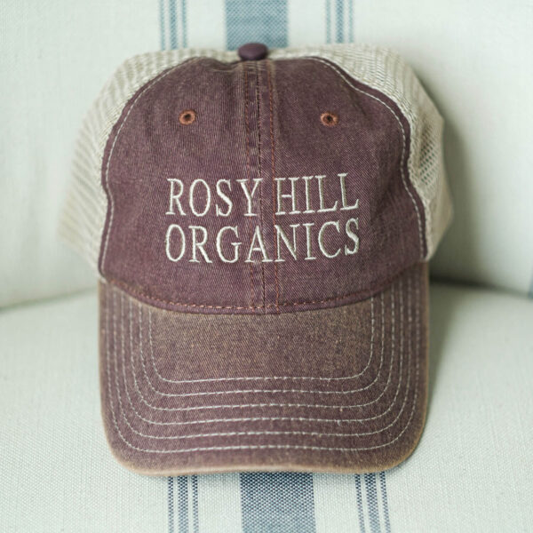 Rosy Hill Maroon Embroidered Hat