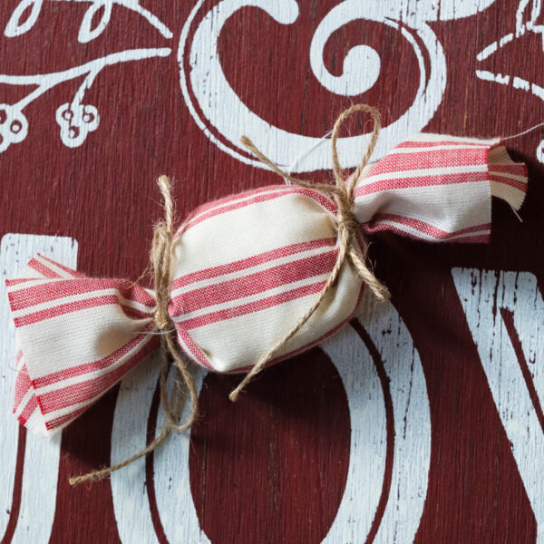 Handmade Cotton Peppermint Candy Ornaments