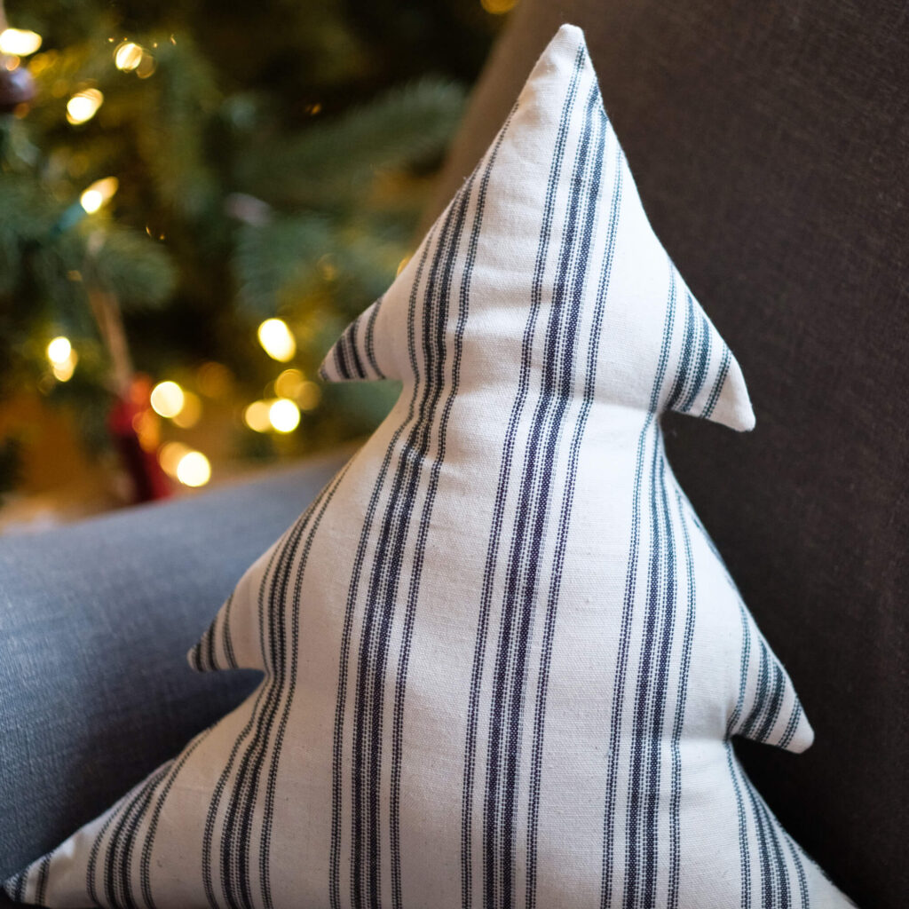 Handmade Cotton Christmas Tree Pillow