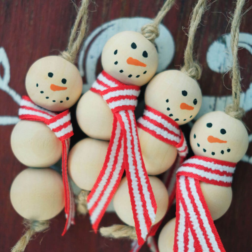Handmade Snowman Ornaments