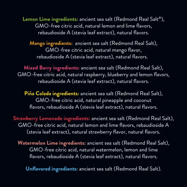 Redmond Real Salt - Re-Lyte Ingredients