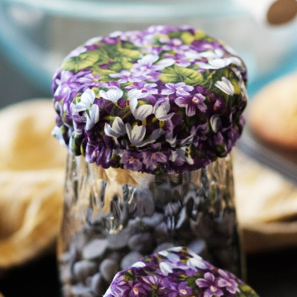 Fabric Mason Jar Cover