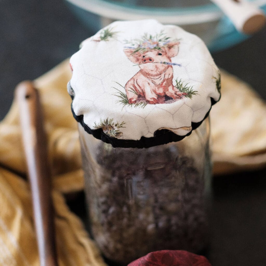 Fabric Mason Jar Cover