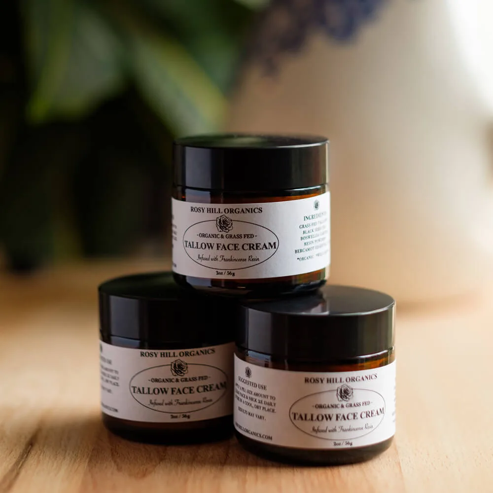 Frankincense Resin Infused Tallow Face Cream