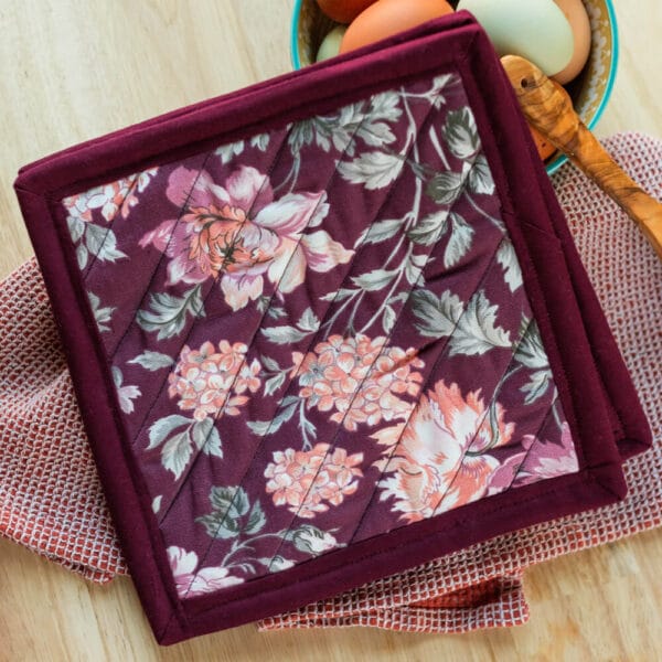 Handmade Pot Holder - Spring Garden