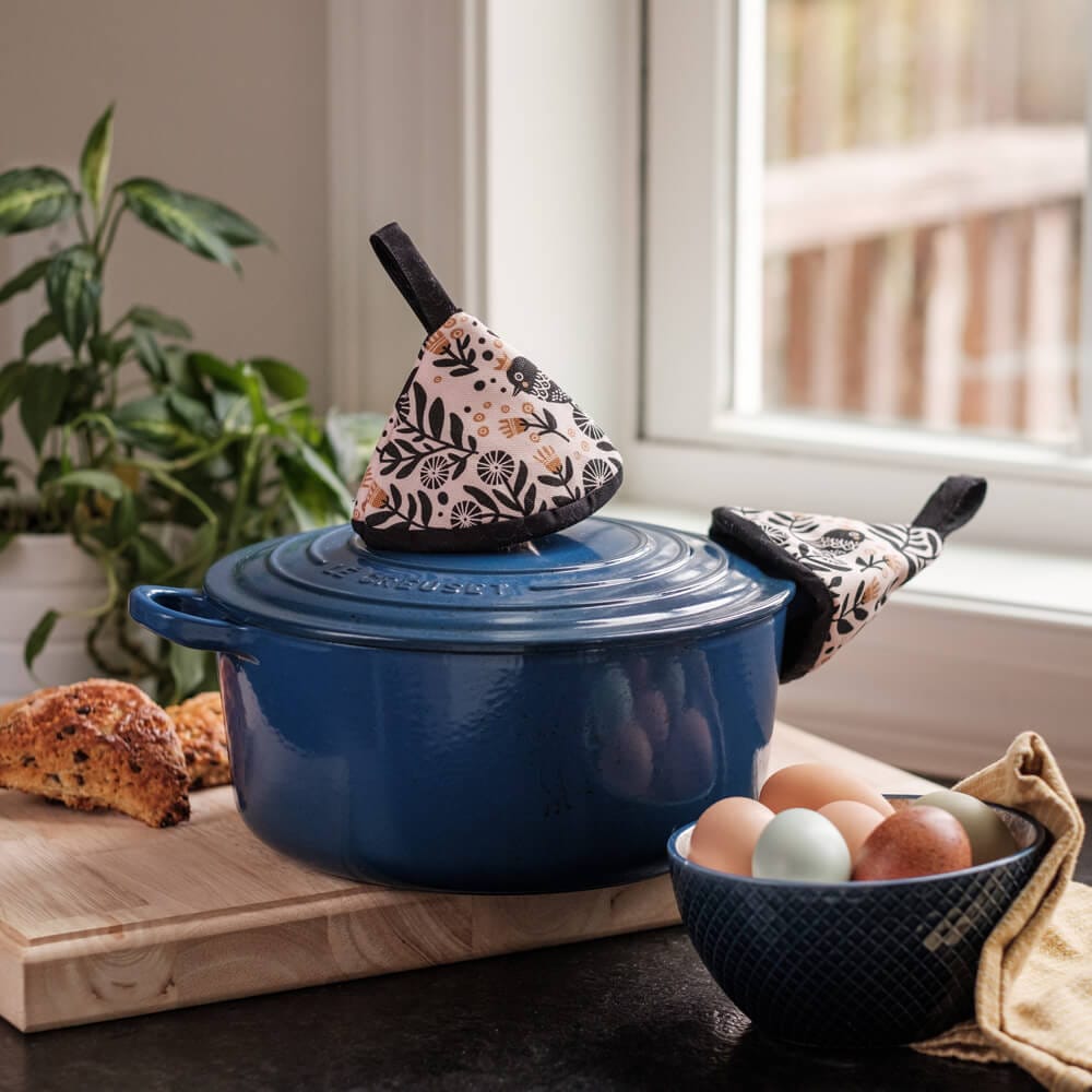 Handmade Dutch Oven Mitt Set - Royal