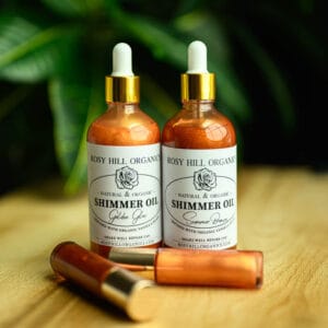 Organic Shimmer Oil - For Face & Body