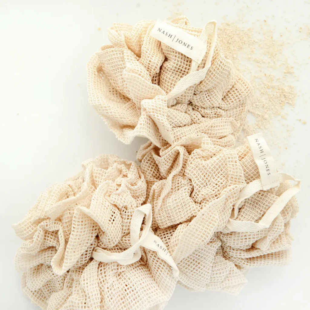 Organic Bath Pouf - Organic Cotton Loofah