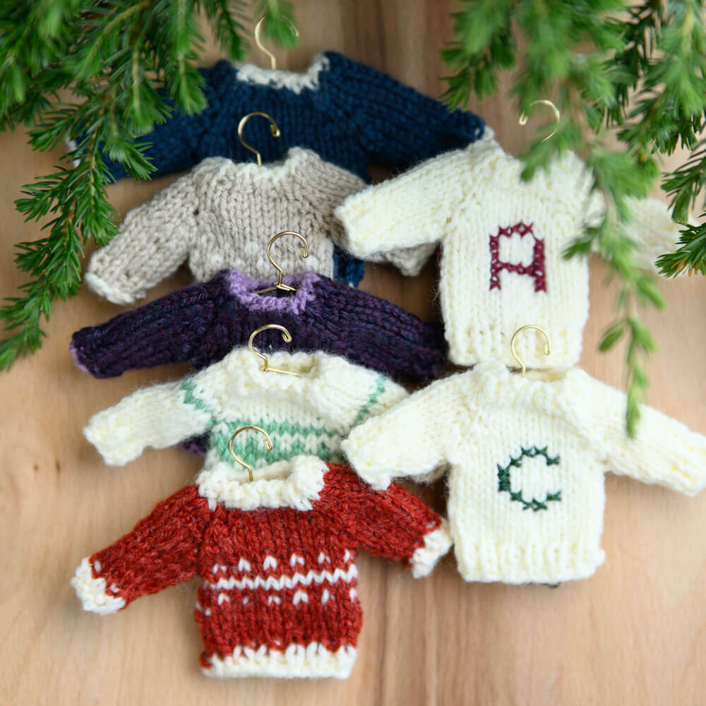 Knit Sweater Ornaments