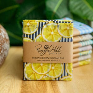 Organic Beeswax Bread Bag - Lemonade