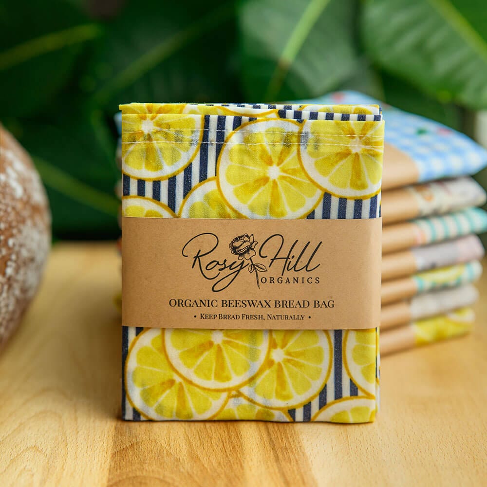 Organic Beeswax Bread Bag - Lemonade