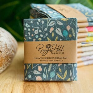 Organic Beeswax Bread Bag - Spring Garden