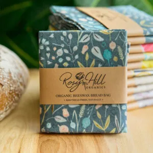 Organic Beeswax Bread Bag - Spring Garden