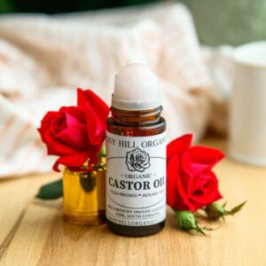 Organic Castor Oil Rose Quartz Roller 50ml